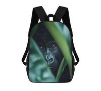 sinyumoney Gorilla in The Jungle Mochilas Infantiles Mochila Escolar Mochila Impresa En 3D Para Niños Mochilas De Viaje Bolsas Para Libros Mochila Escolar Para Niños 17inch