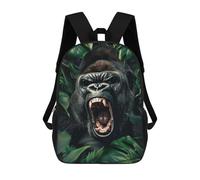 sinyumoney Gorilla In The Jungle Mochilas Para Niños Mochila Escolar Mochila Escolar Impresa En 3D Para Niños Estudiantes De Primaria Y Secundaria 17inch