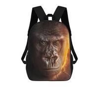 sinyumoney Gorilla Scar Mochilas Para Niños Mochila Escolar Mochila Escolar Impresa En 3D Para Niños Estudiantes De Primaria Y Secundaria 17inch