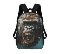 sinyumoney Gorilla Sea Mochilas Para Niños Mochila Escolar Mochila Escolar Impresa En 3D Para Niños Estudiantes De Primaria Y Secundaria 17inch
