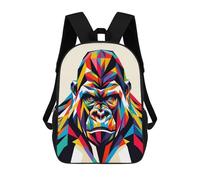 sinyumoney Gorilla Wpap Pop Art Mochila, Mochila Infantil, Mochila Escolar Para Estudiantes, Mochila Para Libros, Mochila Escolar Impresa En 3D Para Niños Y Niñas 17inch