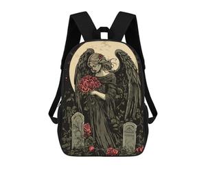 sinyumoney Gothic Angel of Sorrow Mochilas Escolares Mochilas Escolares De Secundaria Mochila Informal Para Acampar Aventuras Al Aire Libre Y Viajes Diarios 17inch