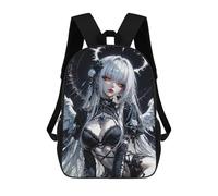 sinyumoney Gothic Anime Angel Mochila Escolar, De Negocios, Para Portátil, Unisex, Informal, Para Adolescentes, Chicas, Chicos, Mujeres Y Hombres 17inch