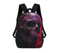 sinyumoney Gothic Magenta Skull Mochila Escolar Resistente Al Agua - Perfecta Para Viajes, Trabajo Y Uso Diario 17inch