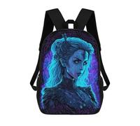 sinyumoney Gothic Portrait Mochila Infantil Para Niñas, Mochila Escolar 3D, Mochila Para Niños Pequeños, Mochila Informal De Día, Mochila Escolar De Moda 17inch