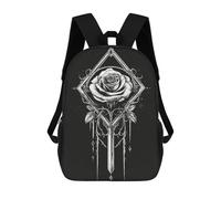 sinyumoney Gothic Rose Mochila Escolar Ligera Para Aeropuerto, Estudiantes Universitarios, Mochila Para Adolescentes, Chicas, Chicos, Mujeres Y Hombres 17inch