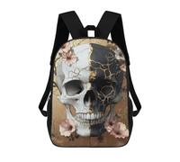sinyumoney Gothic Skull Art Print-1 Mochila Escolar, Mochila De Negocios, Mochila Impermeable Para Libros, Para Acampar, Aventuras Al Aire Libre Y Viajes Diarios 17inch