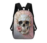 sinyumoney Gothic Skull Wall Art Decor-1 Mochila Escolar, Bolso De Negocios, Bolso Para Portátil Resistente Para Niñas Y Adolescentes 17inch