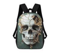 sinyumoney Gothic Skull Wall Decor Mochilas Escolares Para La Escuela Secundaria, Preparatoria, Universidad Y Viajes Para Niños/niñas/adolescentes 17inch