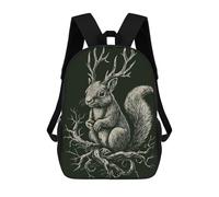 sinyumoney Gothic Squirrel with Antlers Mochila Infantil, Mochila Escolar Infantil, Mochilas Escolares Impresas En 3D Para Niños Y Estudiantes Adolescentes 17inch