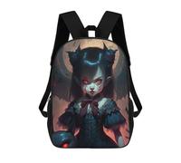 sinyumoney Gothic Vampire Maiden Mochila Escolar Infantil Impresa En 3D, Mochila Informal De Moda Para Niños, Mochila De Viaje De Alta Capacidad Para Libros Para Niños 17inch
