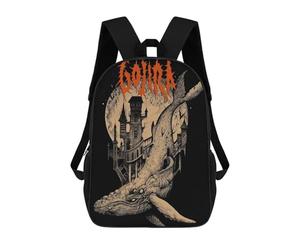 sinyumoney Gothic Whale Castle Mochilas Escolares Secundarias Informales Para Viajes. Mochilas Escolares Para La Escuela/trabajo/viajes. 17inch