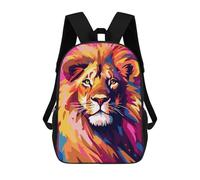 sinyumoney Graceful Lion Pop Art Art Mochilas Infantiles Impresas En 3D, Mochilas De Moda Informales, Mochilas De Viaje Bonitas, Mochilas Informales Para Exteriores Para Niños Y Niñas 17inch