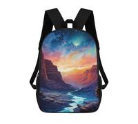sinyumoney Grand Canyon from Below Mochilas Impresas En 3D 17inch Mochila Escolar Infantil Para Exteriores, Mochila Informal De Día, Bolsas De Viaje Informales Para Estudiantes De Secundaria
