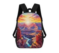 sinyumoney Grand Canyon Wonder Mochila Escolar Infantil Impresa En 3D 17inch Mochilas Escolares Para Niños, Estilo Casual Y Moderno, Mochilas De Viaje De Alta Capacidad