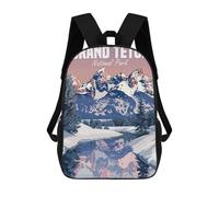 sinyumoney Grand Teton National Park in Winter Mochila, Mochila Escolar Impresa En 3D, Bolsa Para El Almuerzo Escolar, Mochila De Viaje, Mochila Para Amigos, Mochila Escolar Para Niñas Y Niños 17inch