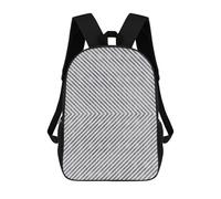sinyumoney Gray Lines 2 Mochilas Para Niños Mochila Escolar Mochila Escolar Impresa En 3D Para Niños Estudiantes De Primaria Y Secundaria 17inch