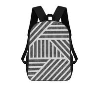 sinyumoney Gray Lines 4 Mochila Escolar Mochila Para Niñas Y Niños Mochilas De Gran Capacidad Mochilas Ligeras Para Niños Y Estudiantes 17inch