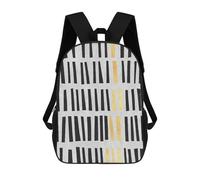 sinyumoney Gray Lines 6 Mochila Escolar Para Niños Con Impresión 3D, Mochila Moderna Para Niños Y Niñas, Mochila Informal Para Estudiantes. 17inch