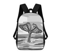 sinyumoney Gray Whale The Butterfly Mochila Infantil Para Niñas, Mochila Escolar 3D, Mochila Para Niños Pequeños, Mochila Informal De Día, Mochila Escolar De Moda 17inch