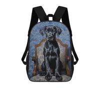 sinyumoney Great Dane Puppy Mochila Escolar Secundaria Informal Para Viajes - Perfecta Para Viajes, Trabajo Y Uso Diario 17inch