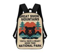 sinyumoney Great Smoky Mountains National Park Poster 17inch Mochila Escolar Impresa En 3D Para Niños, Mochila Escolar Informal De Moda, Mochilas De Viaje Para Niños Y Estudiantes.