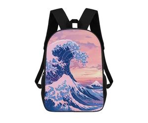 sinyumoney Great Wave Kanagawa Mochilas Infantiles Impresas En 3D Para Niños, Mochilas Escolares De Moda, Mochilas De Viaje, Mochilas Escolares Para Niños De Primaria 17inch