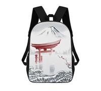 sinyumoney Great Wave Off Kanagawa Mochila Escolar Para Niños Mochila Escolar Impresa En 3D Mochila Escolar De Moda Para Niños De Primaria Y Secundaria 17inch