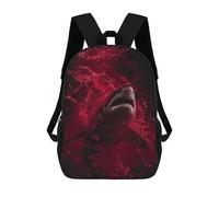 sinyumoney Great White Shark Attack Mochila De Viaje Para La Universidad, Mochilas Para Adolescentes, Chicas, Chicos, Mujeres Y Hombres 17inch