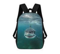 sinyumoney Great White Shark Mochila Escolar Infantil Impresa En 3D Para Niños, Mochila De Viaje De Alta Capacidad, Bolsas Para Libros, Mochila Escolar Infantil 17inch