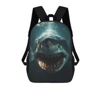sinyumoney Great White Shark Underwater Portrait Mochilas Para Niños Y Estudiantes, Mochilas Escolares Impresas En 3D, Mochilas Para Estudiantes De Primaria Y Secundaria Para Niños Y Niñas 17inch