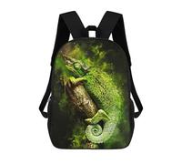 sinyumoney Green Animal Splatter Mochila Escolar, Mochila De Viaje, Mochila Universitaria, Mochilas Para El Campus, Viajes Al Aire Libre, Deportes 17inch