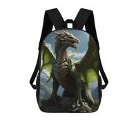 sinyumoney Green Earth Elder Dragon Mochila Escolar Impresa En 3D Para Niños, Mochila Escolar, Mochilas De Viaje, Bolso Informal De Moda Para Niños Y Estudiantes 17inch