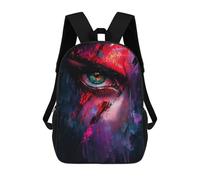 sinyumoney Green Eye with Red Streaks Mochila Escolar Mochila De Día Mochila De Negocios Mochila Impermeable Para Libros Para Hombres/mujeres 17inch