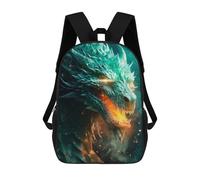 sinyumoney Green Glowing Dragon Mochila Escolar Infantil Impresa En 3D Para Niños, Mochilas De Viaje, Bolsas Para Libros Para Niños Estudiantes De Primaria 17inch