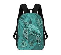 sinyumoney Green Sea Turtles Mochila Escolar, Mochila De Viaje Para La Universidad, Mochilas Para Hombres, Mujeres Y Adolescentes 17inch