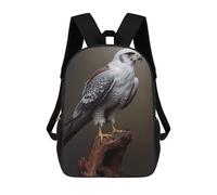 sinyumoney Grey Falcon Oil Paint Mochila Escolar Mochilas Escolares Para Niñas Y Niños Mochila Con Bolsillo Mochila Escolar De Moda Mochila Infantil 17inch