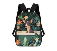 sinyumoney Greyhound Dog in A BathTub Mochila Escolar Infantil De Moda Informal Mochilas Infantiles Impresas En 3D Mochila Grande Para Niño 17inch