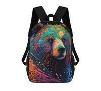 sinyumoney Grizzly Bear Style 1 Mochila Infantil, Mochila Escolar De Gran Capacidad Para Estudiantes, Mochila Para Libros, Mochila Para Niños, Niñas, Adultos Y Adolescentes 17inch