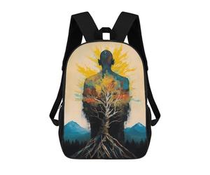 sinyumoney Grounded Like A Tree Zen Mochila Escolar Impresa En 3D 17inch Mochilas De Moda Para Niños, Mochilas Escolares Para Niños De Primaria Y Secundaria