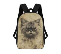 sinyumoney Grumpy Cat Art Print Mochilas Infantiles Impresas En 3D De 17 Pulgadas. Mochila Escolar Informal Impresa En 3D Para Niños De Primaria Y Secundaria.