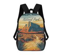 sinyumoney Guadalupe Mountains National Park Mochila Escolar Ligera E Informal Para Adolescentes, Niños, Mujeres Y Hombres 17inch