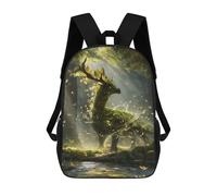 sinyumoney Guardian of The Sacred Grove Mochila Escolar Infantil Impresa En 3D Para Niños, Mochila De Viaje De Alta Capacidad, Mochilas Para Libros De 17 Pulgadas Para Niños