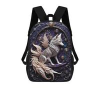 sinyumoney Guardian Steampunk Fox Mochila Impresa En 3D Para Niños, Mochila Escolar, Mochilas De Viaje Para Niños, Bolsas De Libros De Alta Capacidad, Mochila Infantil 17inch