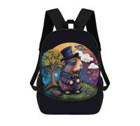 sinyumoney Guinea Pig Mochila Escolar Infantil Impresa En 3D 17inch Mochilas Escolares Para Niños, Estilo Casual Y Moderno, Mochilas De Viaje De Alta Capacidad
