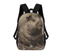 sinyumoney Guinea Pig Pencil Drawing Mochila Escolar Infantil Impresa En 3D, Mochila Informal De Moda Para Niños, Mochila De Viaje De Alta Capacidad Para Libros Para Niños 17inch