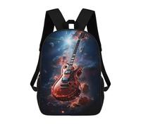 sinyumoney Guitar in Space Mochilas Infantiles Mochila Escolar Impresa En 3D Para Niños Mochilas De Viaje Bolsas Para Libros Para Niños 17inch Mochila Escolar