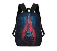 sinyumoney Guitar Red Mood Mochilas Para Niños Y Estudiantes, Mochilas Escolares Impresas En 3D, Mochilas Para Estudiantes De Primaria Y Secundaria Para Niños Y Niñas 17inch