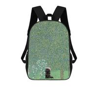 sinyumoney Gustav Klimt Cat Garden Mochilas Impresas En 3D Para Niños 17inch Mochilas De Moda Informales Para El Día A Día, Bolsas De Viaje, Mochilas Informales Para Exteriores Para Niños Y Niñas