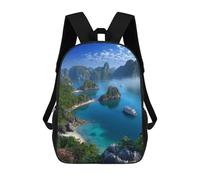 sinyumoney Ha Long Bay Cruise Adventure Mochila Escolar Resistente Al Agua Para Ordenador Portátil: Perfecta Para Viajes, Trabajo Y Uso Diario 17inch